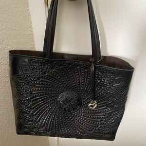 Brighton Ferrara Leather Black handbag .  
In excellent condition